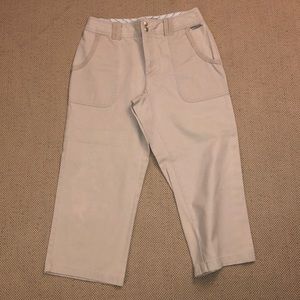 Caribbean Joe khaki cropped pants